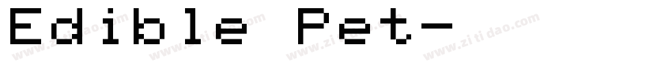 Edible Pet字体转换